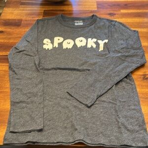 JCREW Crewcuts “spooky” glow in the dark shirt, boys 8/9
